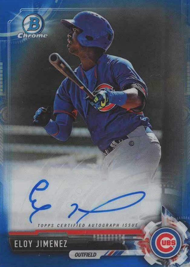 2017 Bowman Prospects Autographs Eloy Jimenez #EJ Baseball Card