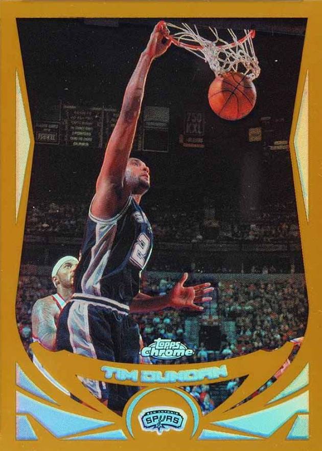 2004 Topps Chrome Tim Duncan #50 Basketball Card