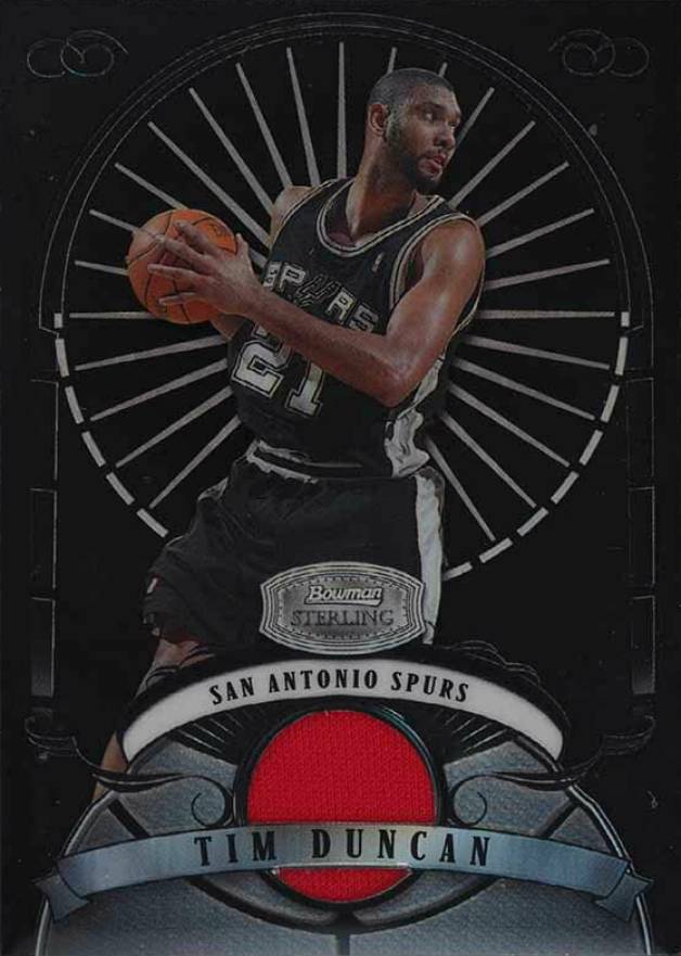 2007 Bowman Sterling Tim Duncan #TD Basketball Card