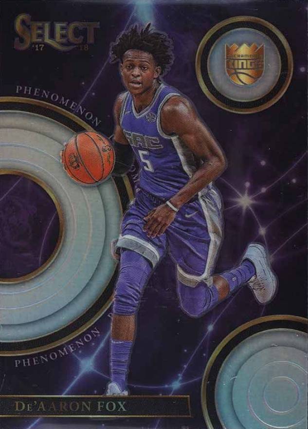 2017 Panini Select Phenomenon DE'Aaron Fox #P-11 Basketball Card