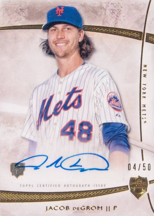 2014 Topps Supreme Autographs Jacob deGrom #SA-JDE Baseball Card