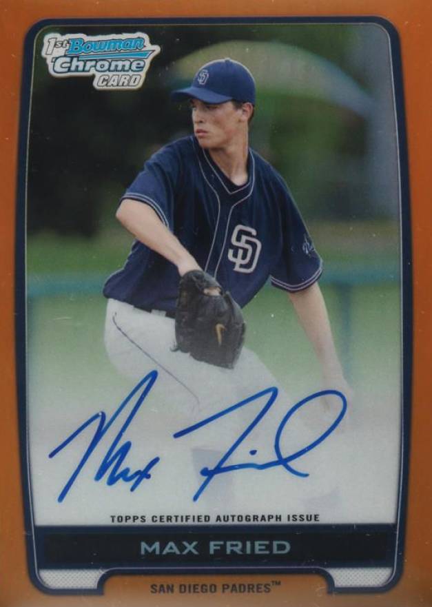 2012 Bowman Chrome Draft Picks & Prospects Autograph Max Fried #BCAMF Baseball Card