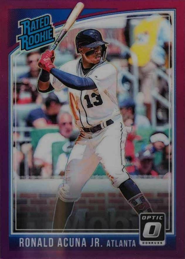 2018 Panini Donruss Optic Ronald Acuna Jr. #63 Baseball Card