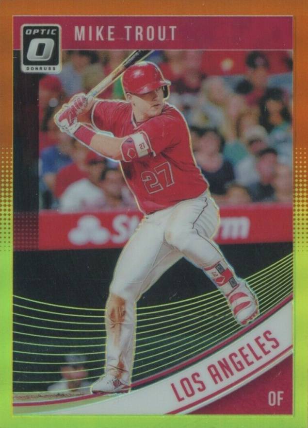 2018 Panini Donruss Optic Mike Trout #121 Baseball Card