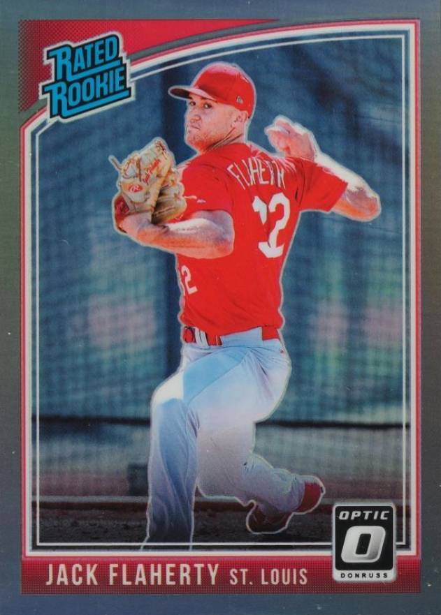 2018 Panini Donruss Optic Jack Flaherty #55 Baseball Card