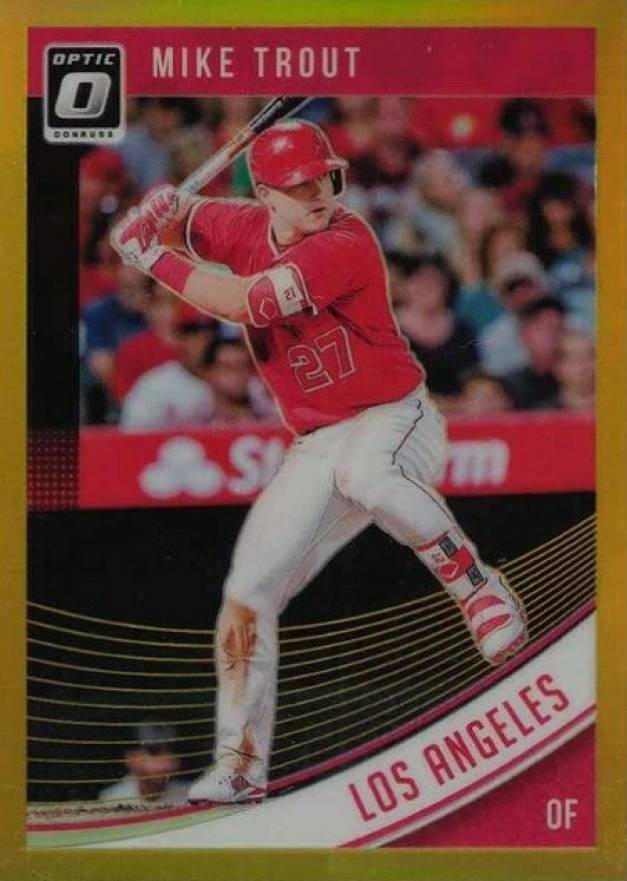 2018 Panini Donruss Optic Mike Trout #121 Baseball Card